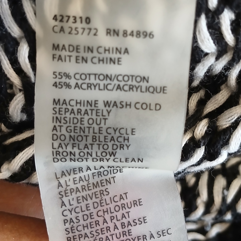 Dex Monochrome Patterned Crew Neck Sweater - Picture 4 of 8